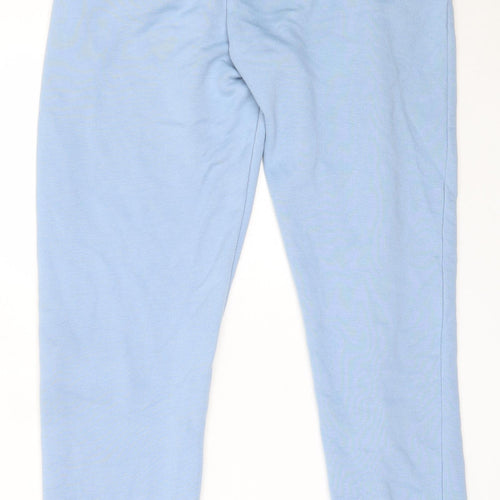 Missguided Womens Blue  Polyester Jogger Trousers Size 10 L30.5 in Regular
