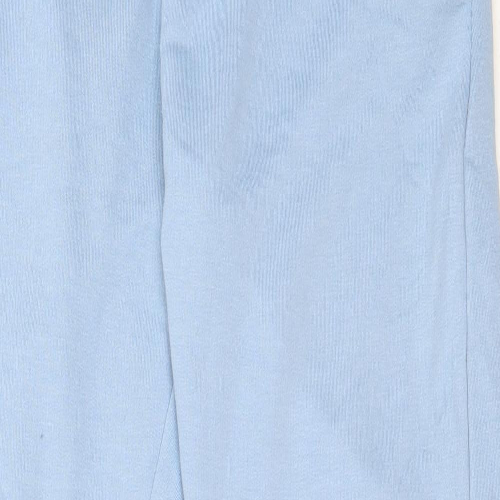 Missguided Womens Blue  Polyester Jogger Trousers Size 10 L30.5 in Regular
