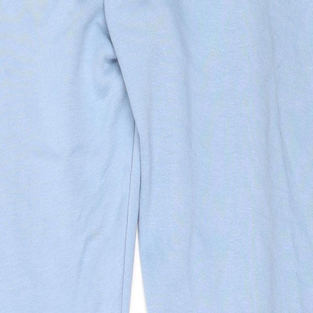 Missguided Womens Blue  Polyester Jogger Trousers Size 10 L30.5 in Regular