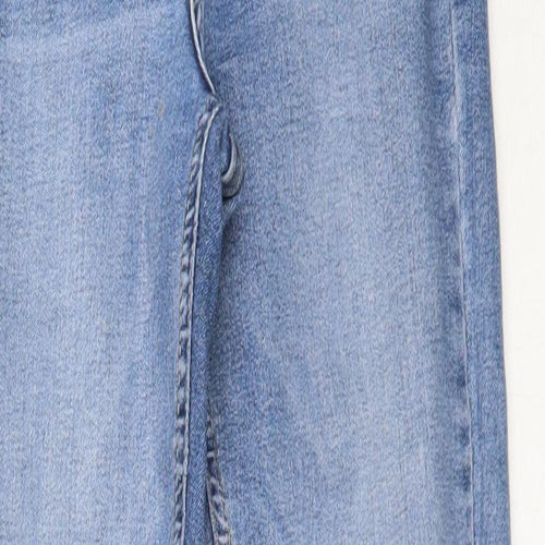 Topshop Womens Blue  Cotton Skinny Jeans Size 25 in L25 in Regular