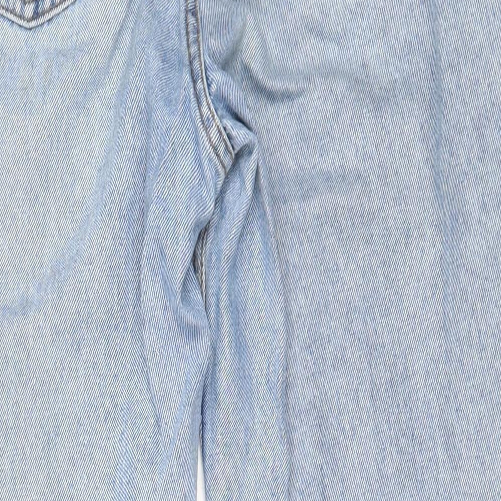 Primark Womens Blue  Cotton Mom Jeans Size 4 L24 in Regular