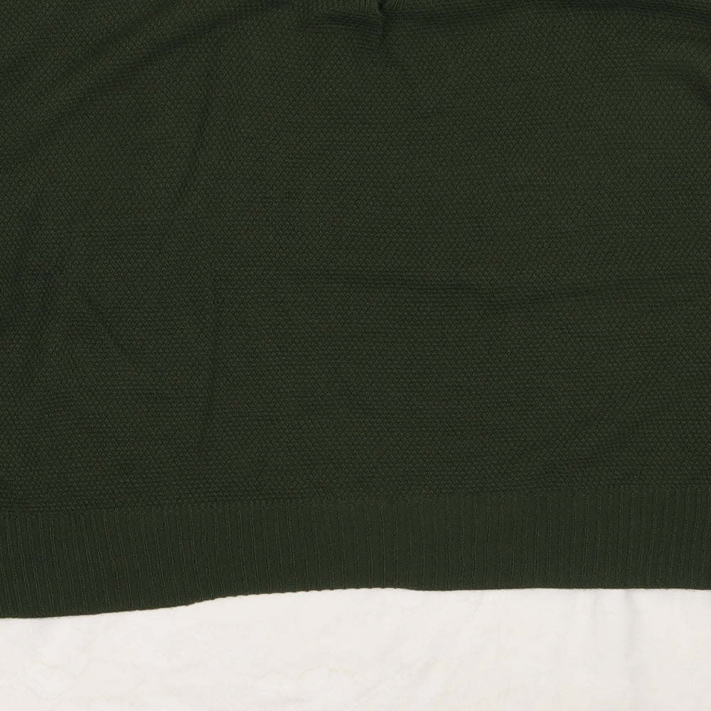 Select Womens Green Collared  Acrylic Pullover Jumper Size 18