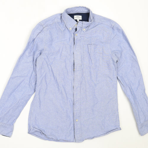 NEXT Mens Blue  Cotton  Button-Up Size S Collared