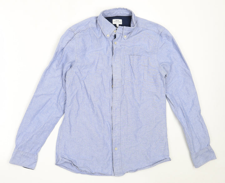 NEXT Mens Blue  Cotton  Button-Up Size S Collared