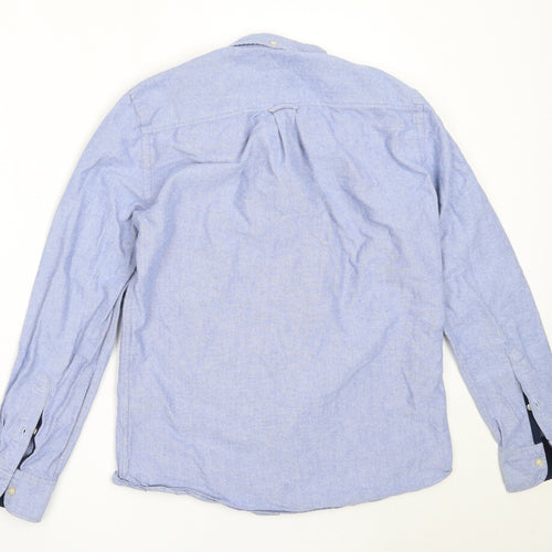 NEXT Mens Blue  Cotton  Button-Up Size S Collared