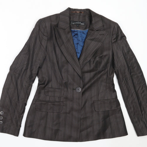 NEXT Womens Black  Wool Jacket Blazer Size 12