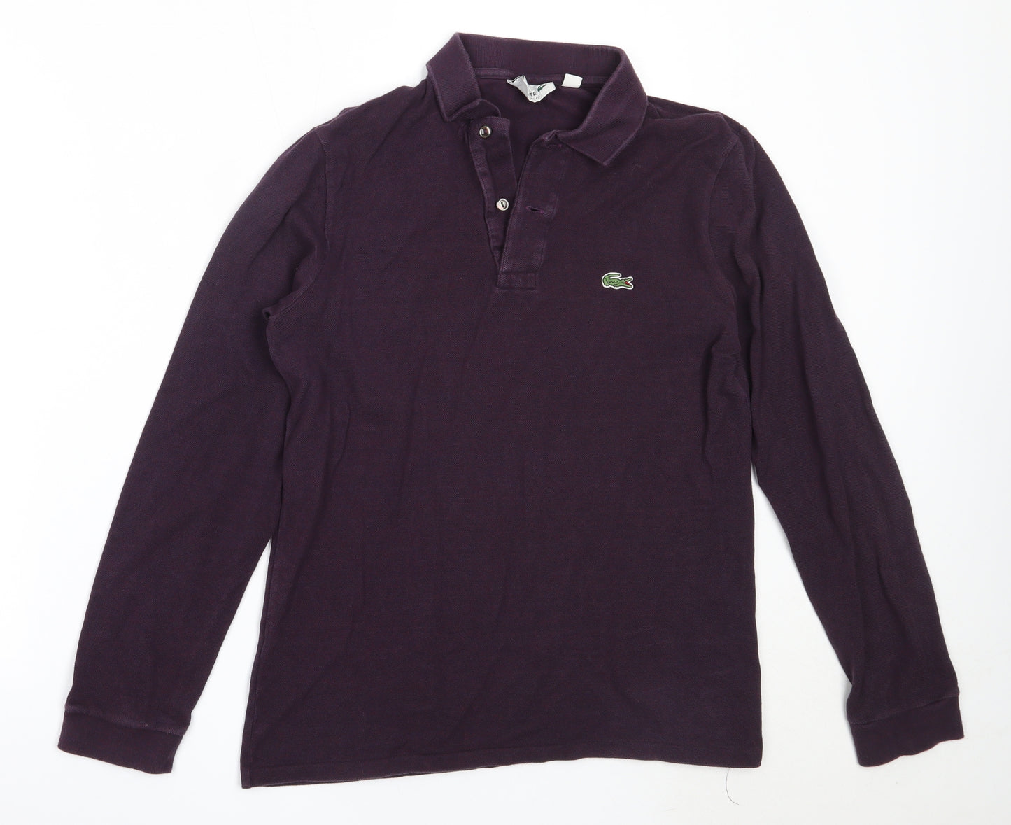 Lacoste Mens Purple  Cotton  Polo Size XS Collared