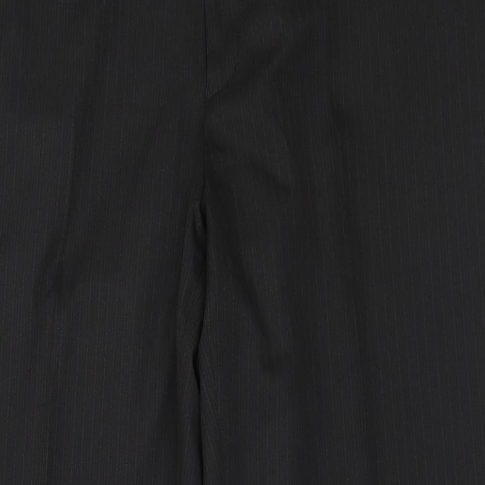 Matalan Mens Black  Polyester Trousers  Size 44 in L31 in Regular