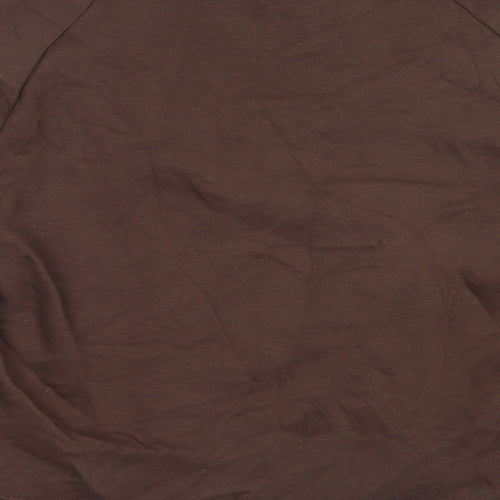 Primark Womens Brown  Cotton Pullover Sweatshirt Size S