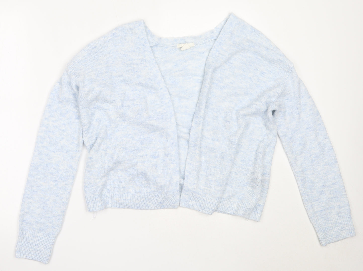 H&M Womens Blue Round Neck  Acrylic Cardigan Jumper Size XS