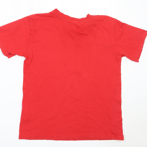 LFC Boys Red  Cotton Basic T-Shirt Size 12-13 Years V-Neck  - Liverpool FC