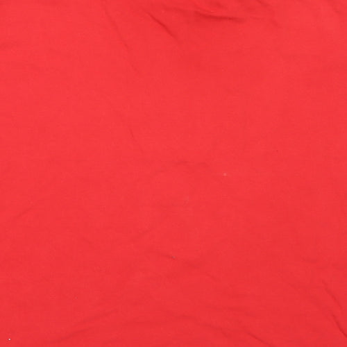 LFC Boys Red  Cotton Basic T-Shirt Size 12-13 Years V-Neck  - Liverpool FC