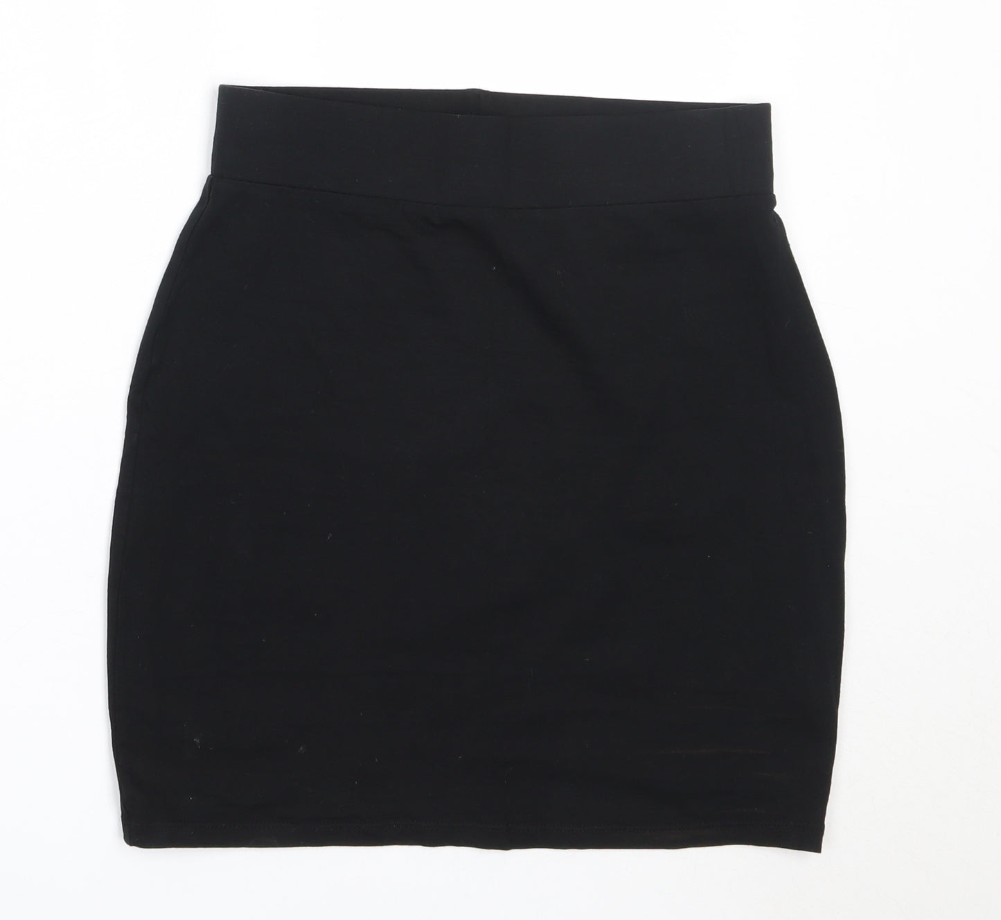 New Look Womens Black  Cotton Mini Skirt Size 10