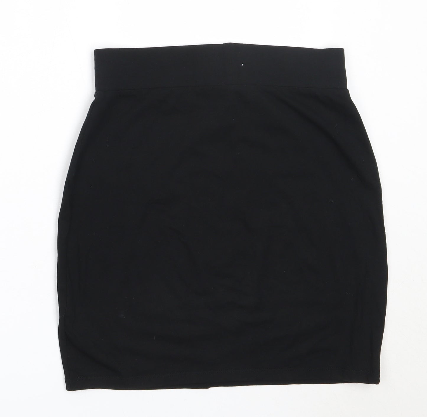 New Look Womens Black  Cotton Mini Skirt Size 10