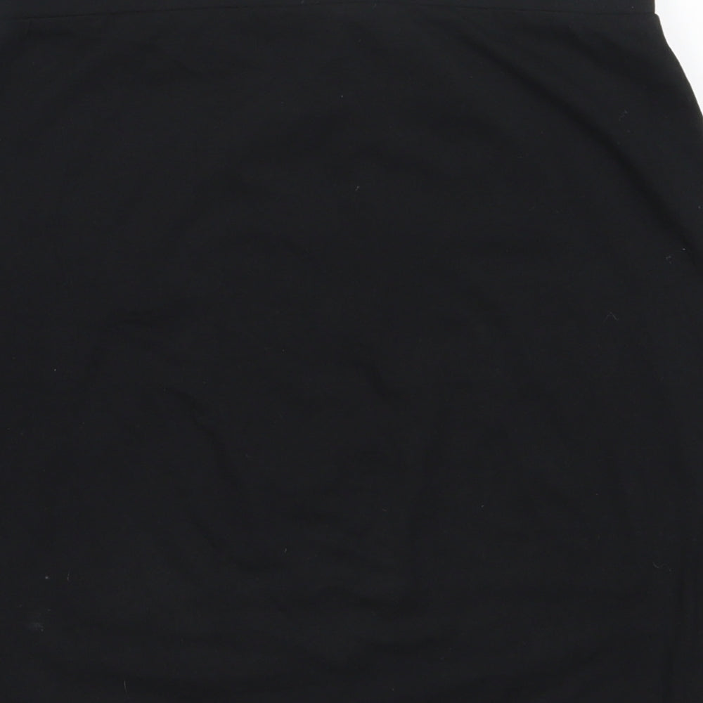 New Look Womens Black  Cotton Mini Skirt Size 10