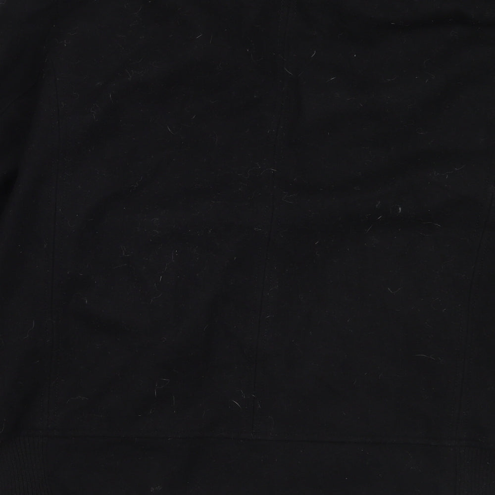 Jeff Banks Mens Black   Overcoat Coat Size L