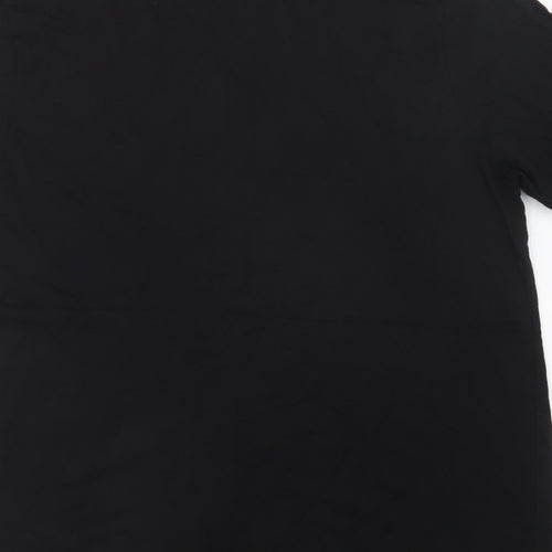Boss Mens Black  Cotton  T-Shirt Size 2XL Crew Neck