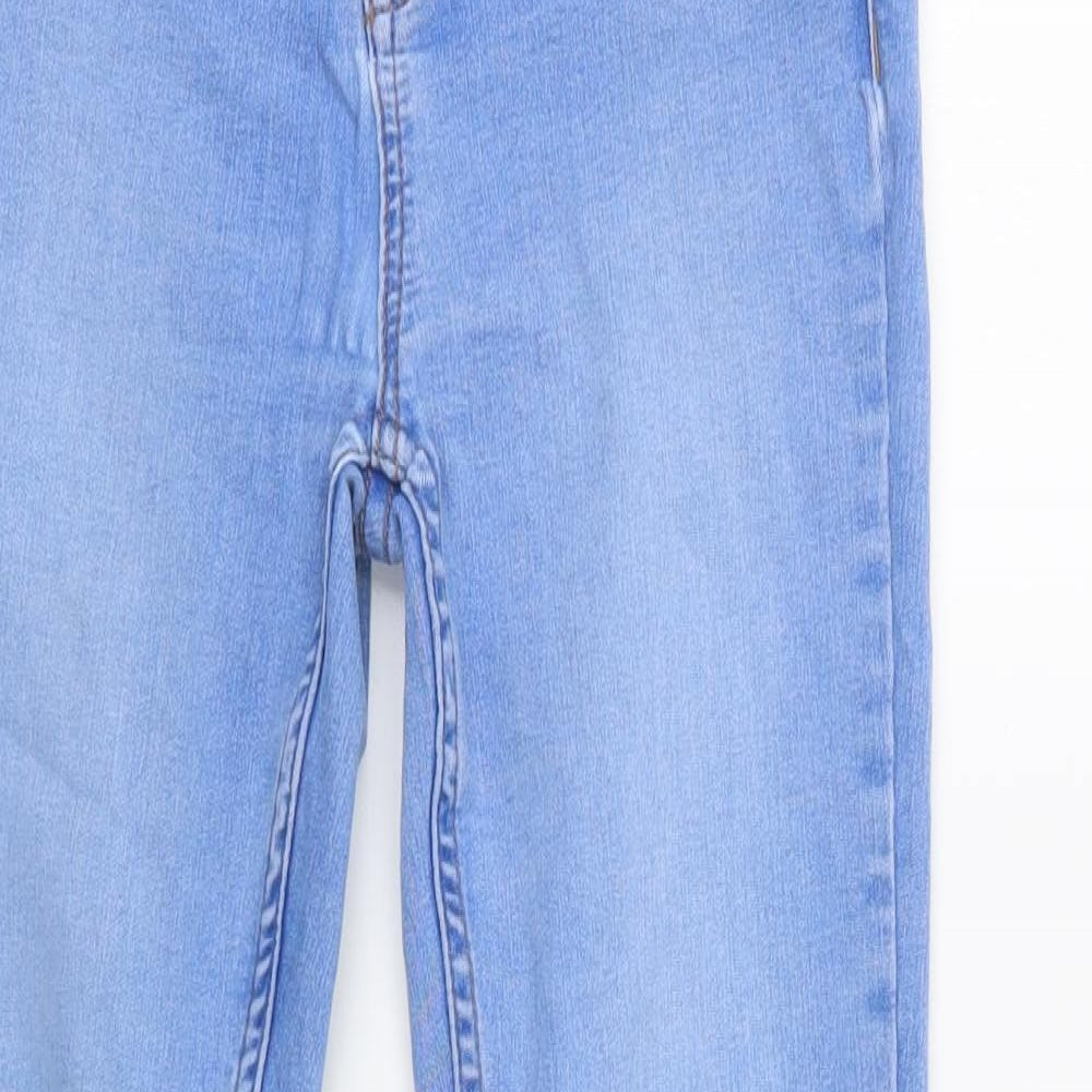 New Look Womens Blue  Cotton Jegging Jeans Size 8 L27 in Regular Button