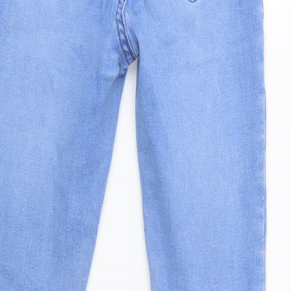 New Look Womens Blue  Cotton Jegging Jeans Size 8 L27 in Regular Button
