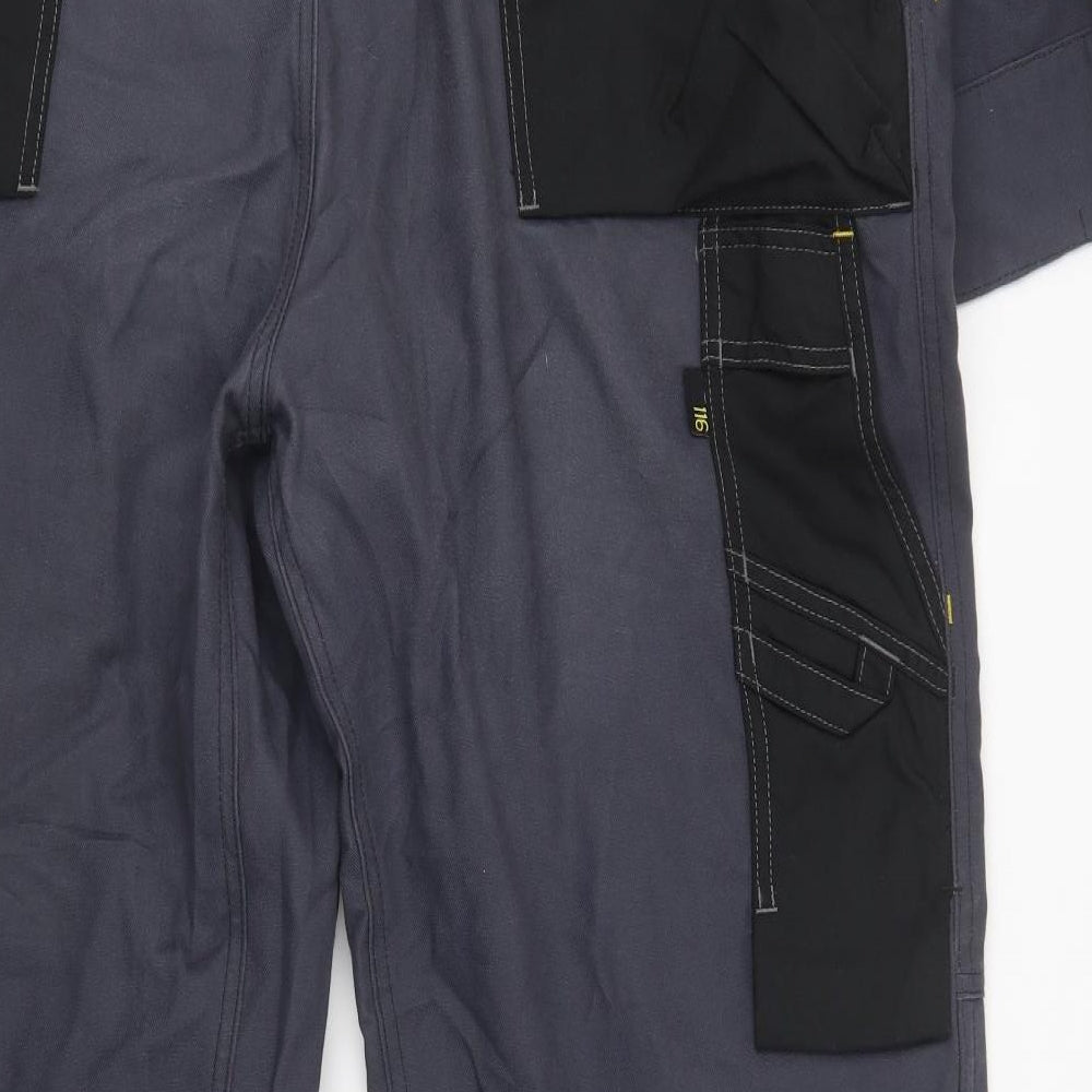 Snickers Mens Blue  Cotton Cargo Trousers Size 44 L30 in Regular Button - Work Wear