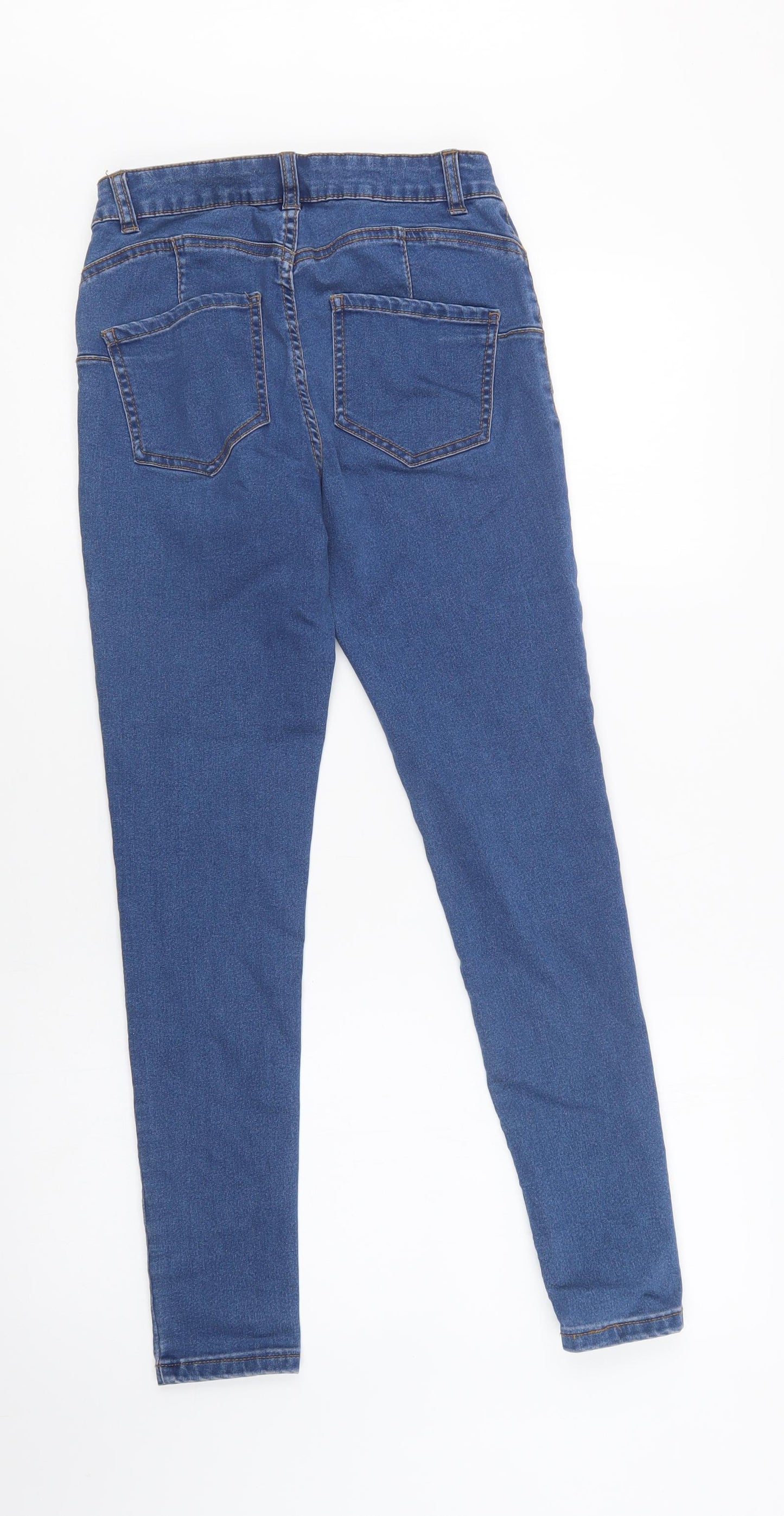 Primark Womens Blue  Cotton Jegging Jeans Size 10 L30 in Regular Button