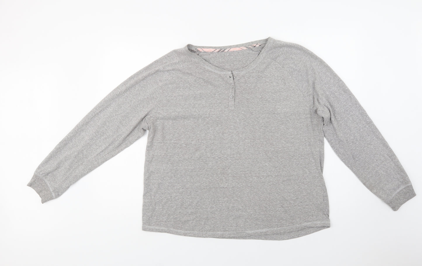 George Womens Grey  Cotton Top Pyjama Top Size 20  Button