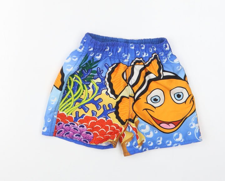 Ocean Company Boys Multicoloured Geometric Polyester Bermuda Shorts Size 2 Years Regular Drawstring