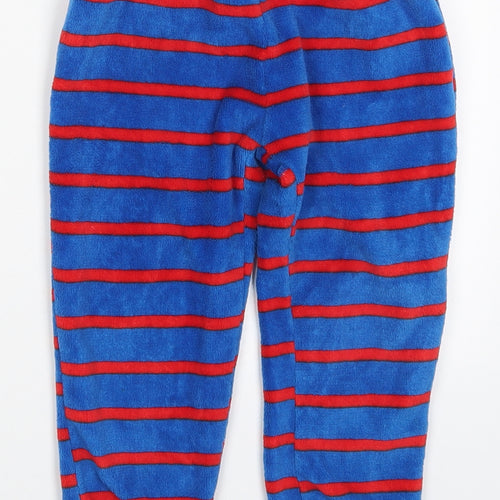 TJ Morris Boys Blue Striped Polyester Sweatpants Trousers Size 5-6 Years  Regular  - Red Pyjama Pants