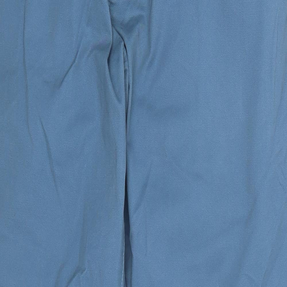 NEXT Mens Blue  Cotton Chino Trousers Size 36 L31 in Slim Button