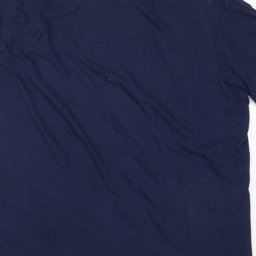 Studio Mens Blue  Cotton  T-Shirt Size 2XL Crew Neck  - It's The Most Wonderful Time For a Beer Christmas Santa