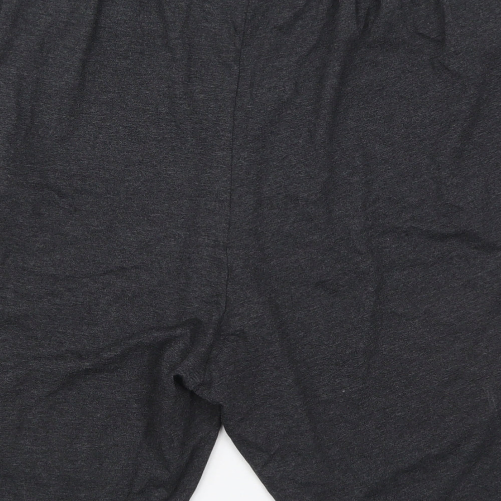 Matalan Mens Grey  Cotton Sweat Shorts Size 2XL L9 in Regular Drawstring - Pyjama Shorts