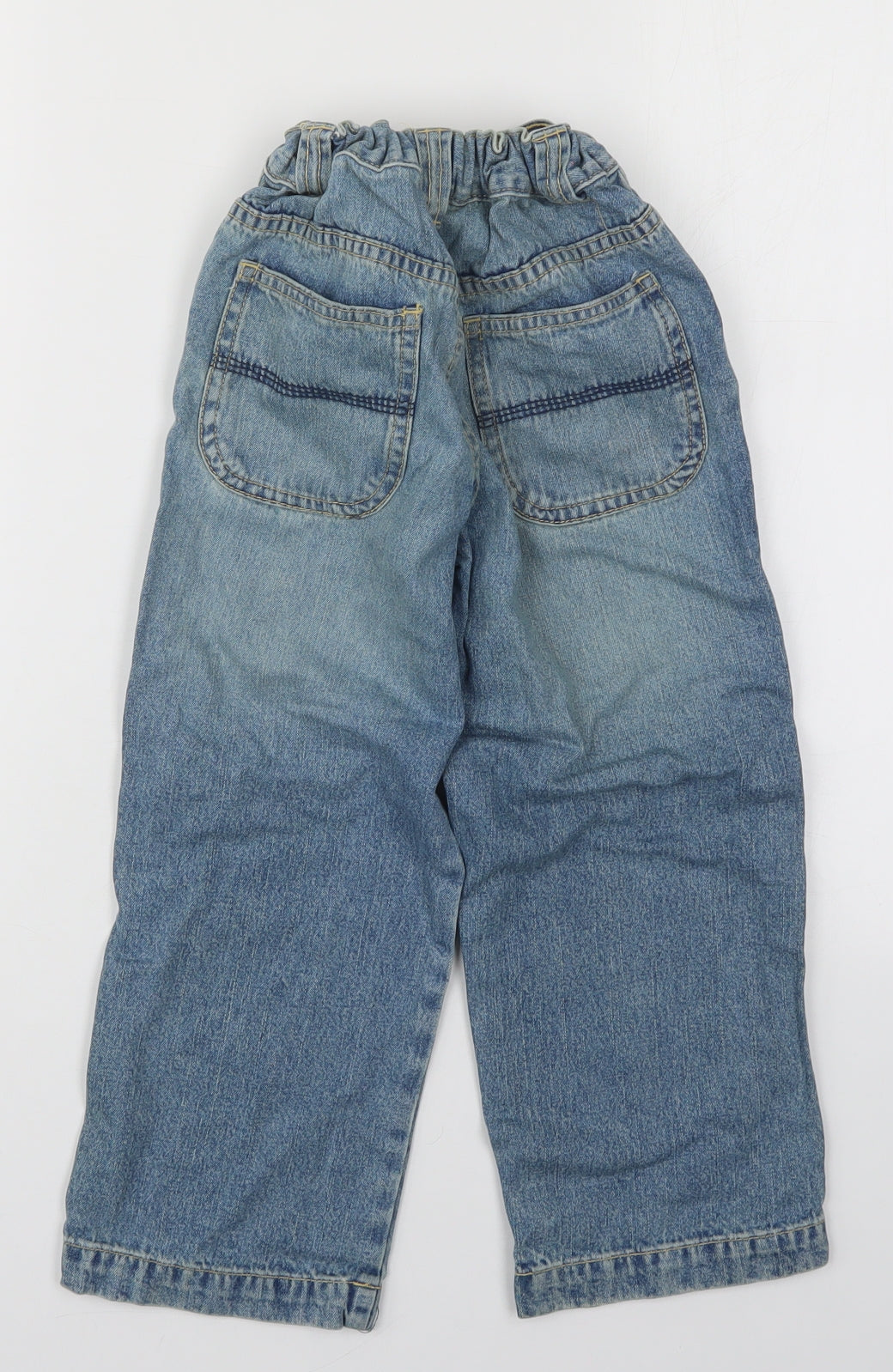 Cherokee Boys Blue  Cotton Straight Jeans Size 5-6 Years  Regular Button