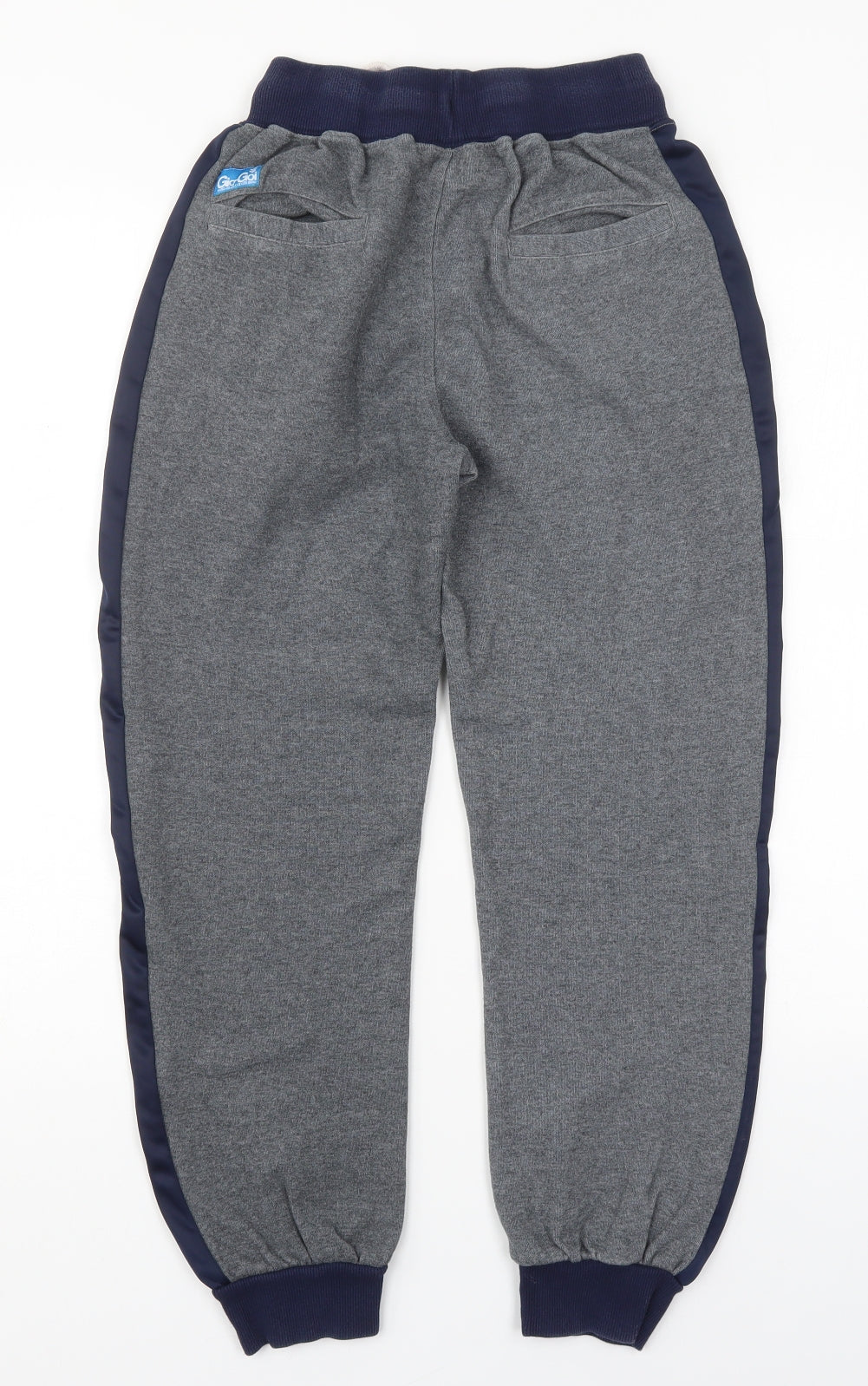 Gio Gio Boys Grey  Cotton Sweatpants Trousers Size 11-12 Years  Regular Drawstring - Blue