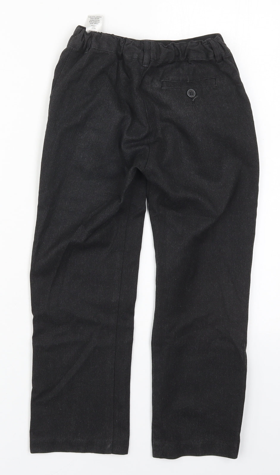 F&F Boys Grey  Viscose Dress Pants Trousers Size 6-7 Years  Regular Hook & Eye