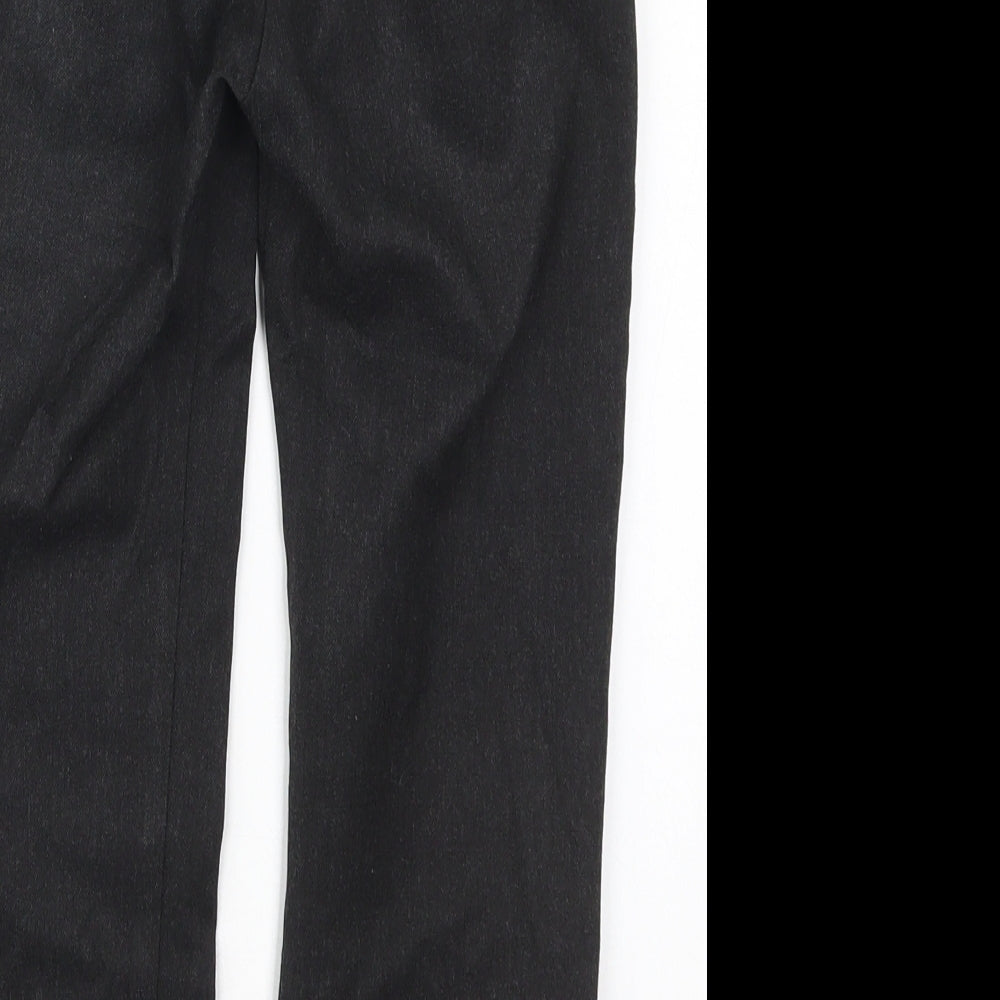 F&F Boys Grey  Viscose Dress Pants Trousers Size 6-7 Years  Regular Hook & Eye