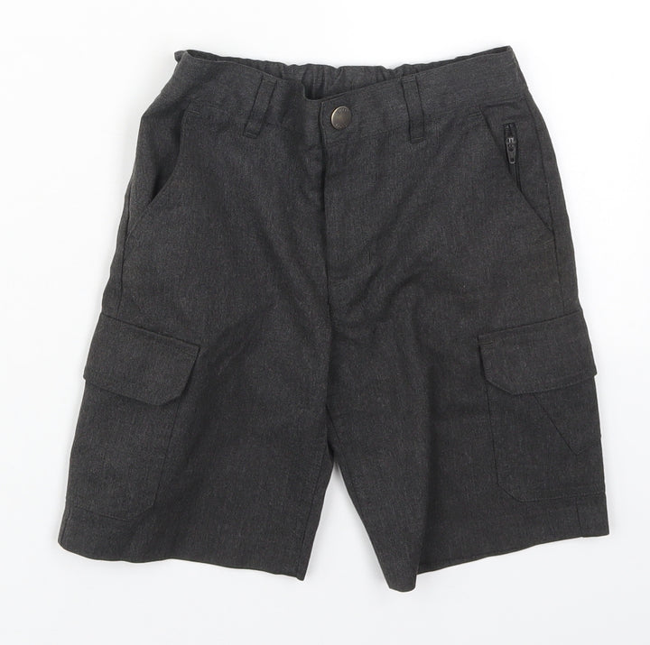 ext Boys Grey Polyester Bermuda Shorts Size 6 Years Regular