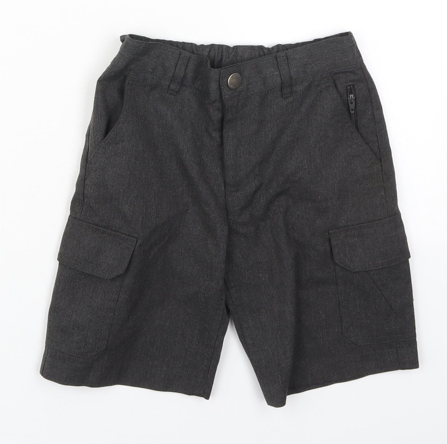 ext Boys Grey  Polyester Bermuda Shorts Size 6 Years  Regular