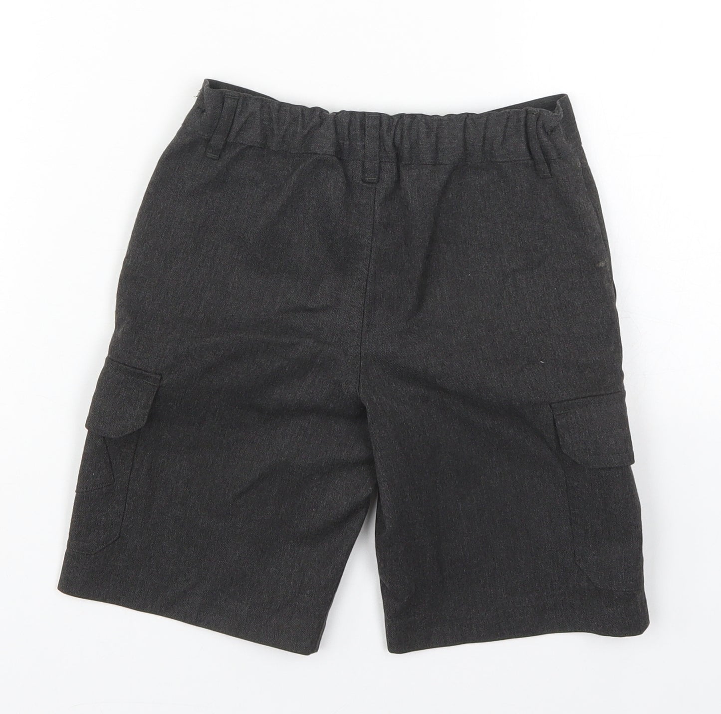 ext Boys Grey  Polyester Bermuda Shorts Size 6 Years  Regular