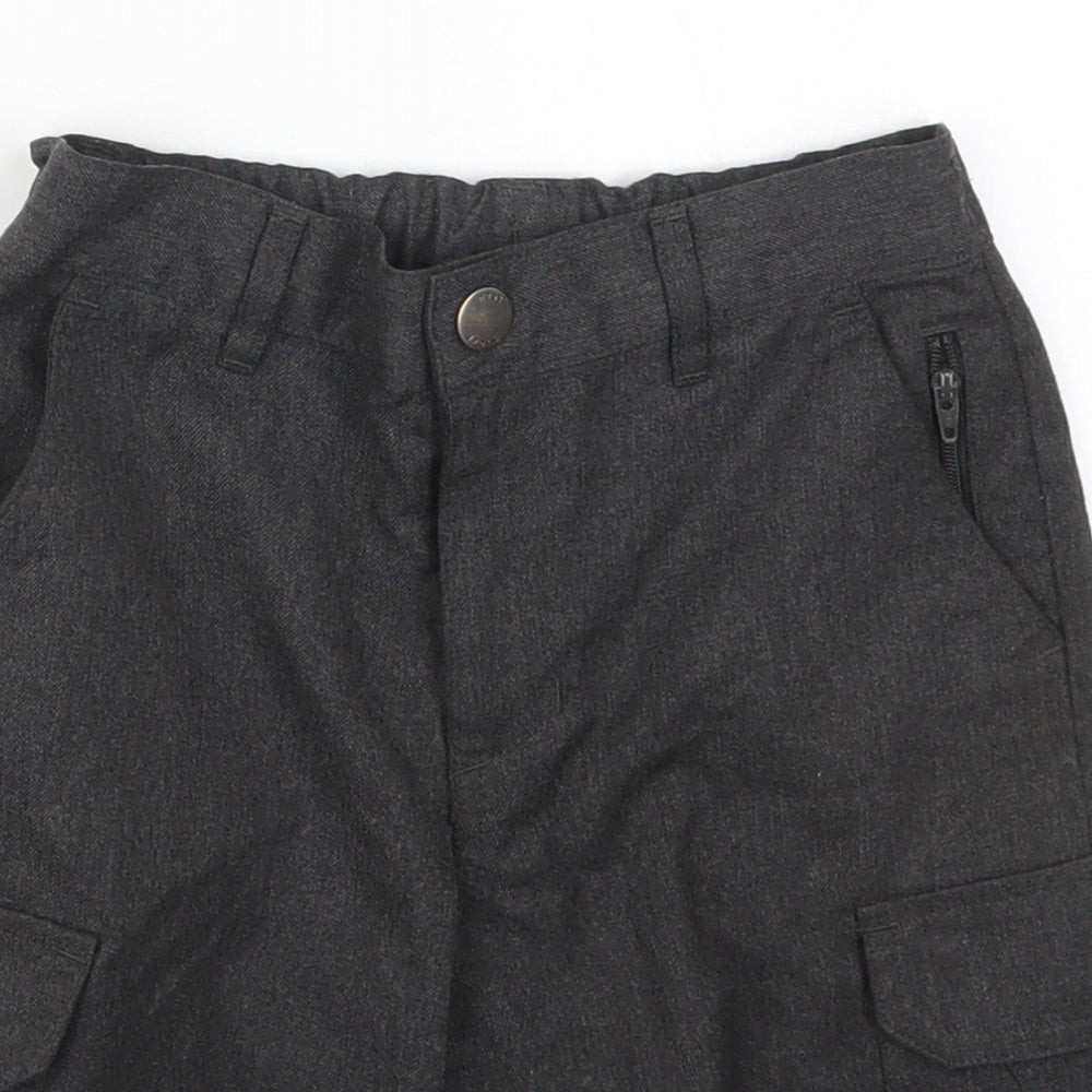 ext Boys Grey  Polyester Bermuda Shorts Size 6 Years  Regular