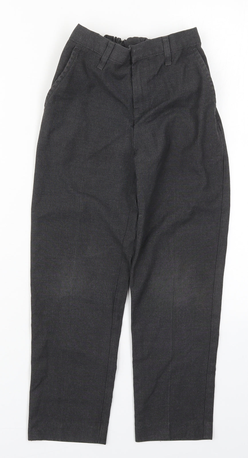 TU Boys Grey  Polyester Dress Pants Trousers Size 8 Years  Regular Hook & Eye