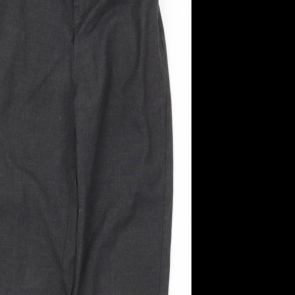 TU Boys Grey  Polyester Dress Pants Trousers Size 8 Years  Regular Hook & Eye