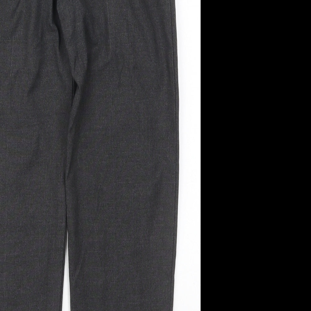 TU Boys Grey  Polyester Dress Pants Trousers Size 8 Years  Regular Hook & Eye
