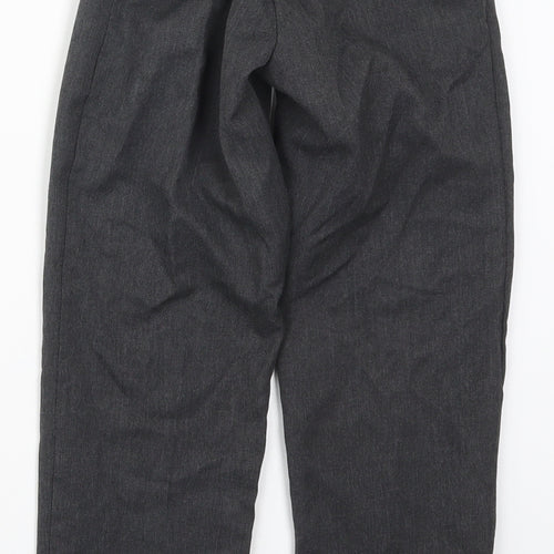 Marks and Spencer Boys Grey  Polyester Dress Pants Trousers Size 6-7 Years  Regular Hook & Eye