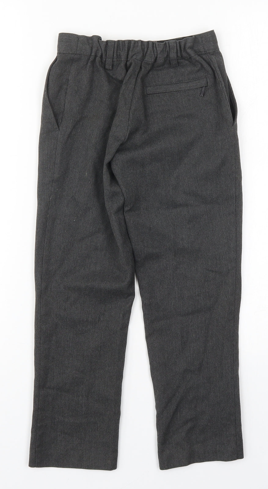 Marks and Spencer Boys Grey  Polyester Dress Pants Trousers Size 6-7 Years  Regular Hook & Eye