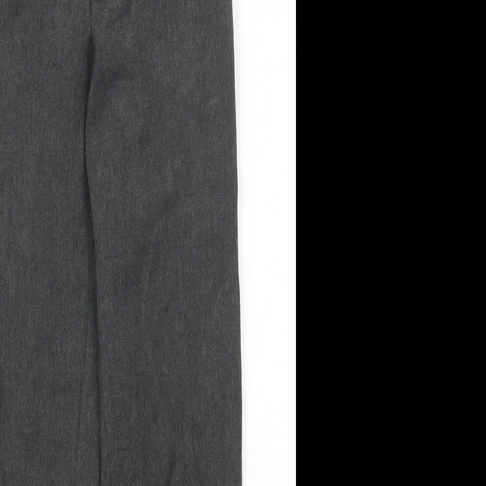 Marks and Spencer Boys Grey  Polyester Dress Pants Trousers Size 6-7 Years  Regular Hook & Eye