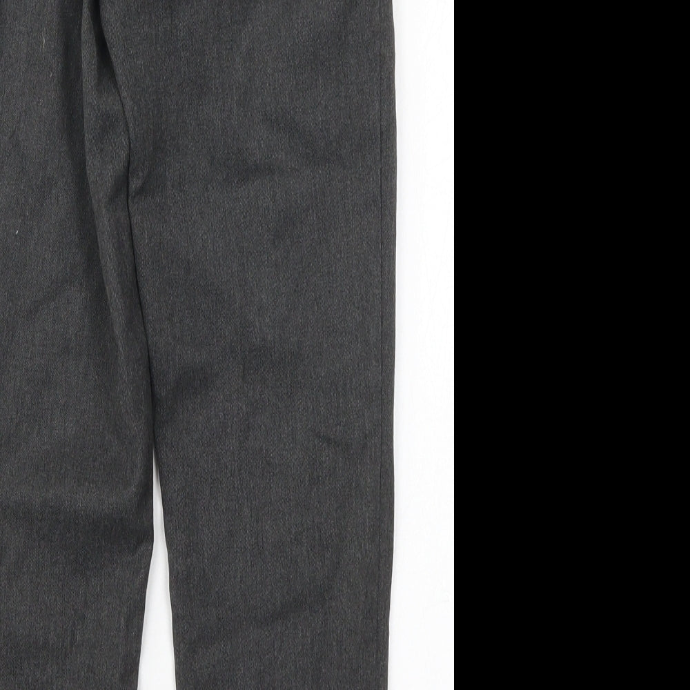 Marks and Spencer Boys Grey  Polyester Dress Pants Trousers Size 6-7 Years  Regular Hook & Eye