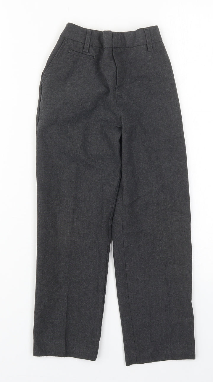 Marks and Spencer Boys Grey Polyester Dress Pants Trousers Size 5-6 Years Regular