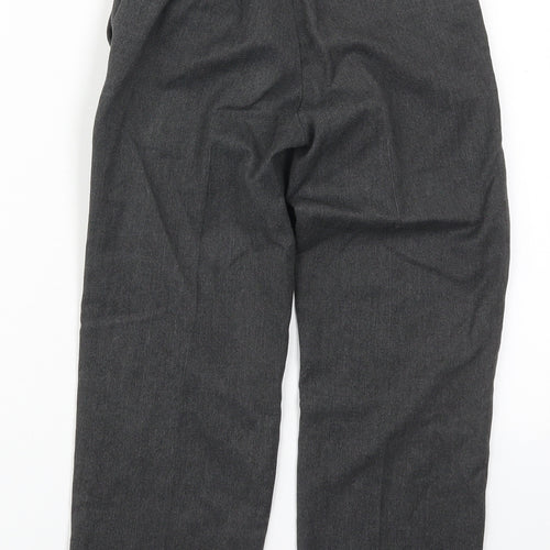 Marks and Spencer Boys Grey  Viscose Dress Pants Trousers Size 6-7 Years  Regular Hook & Eye