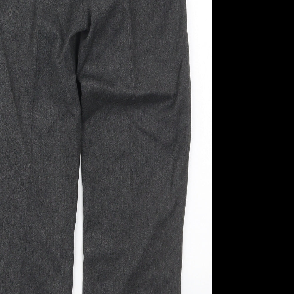 Marks and Spencer Boys Grey  Viscose Dress Pants Trousers Size 6-7 Years  Regular Hook & Eye