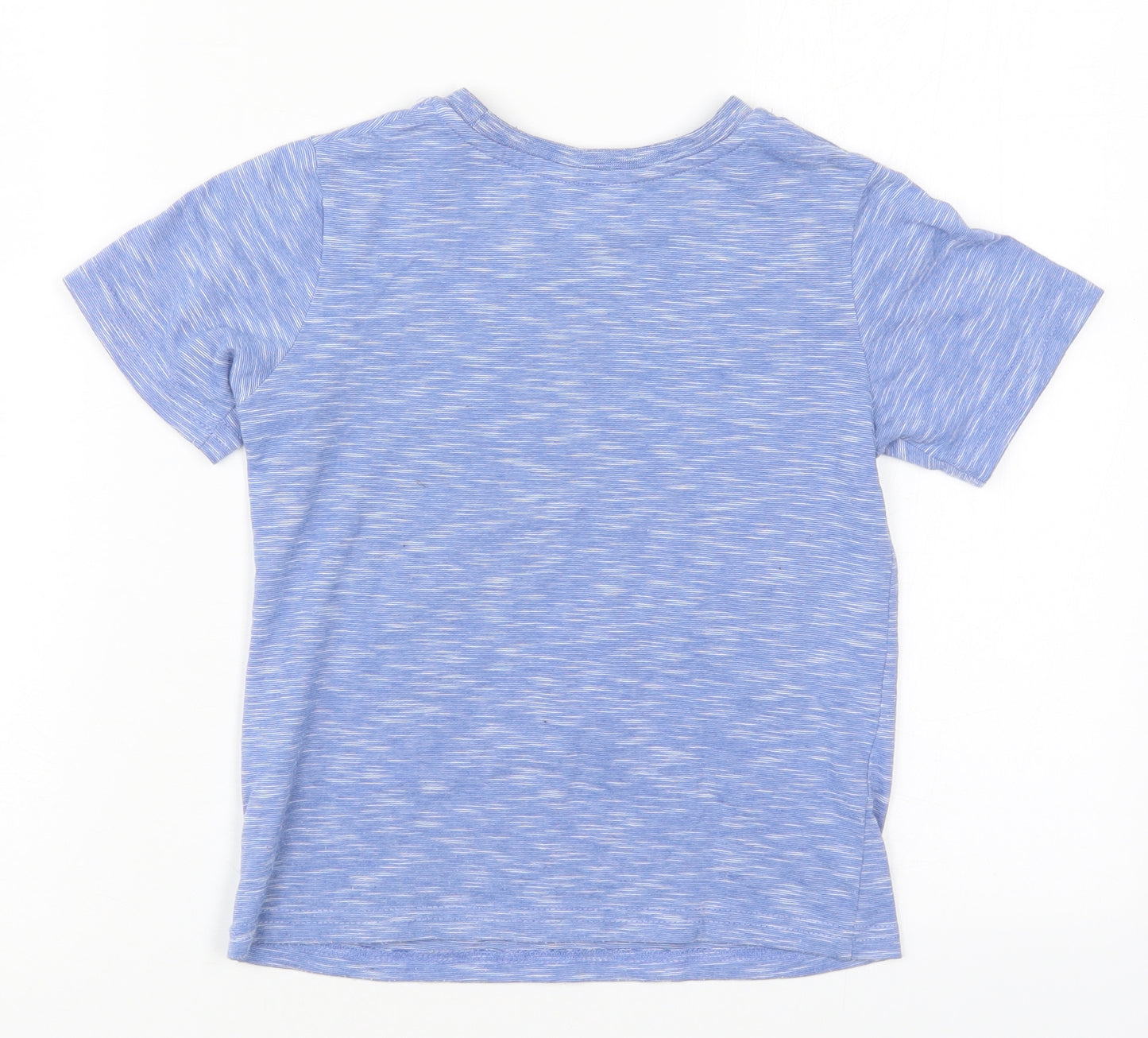 George Boys Blue  Polyester Basic T-Shirt Size 4-5 Years Crew Neck Pullover - Empire State